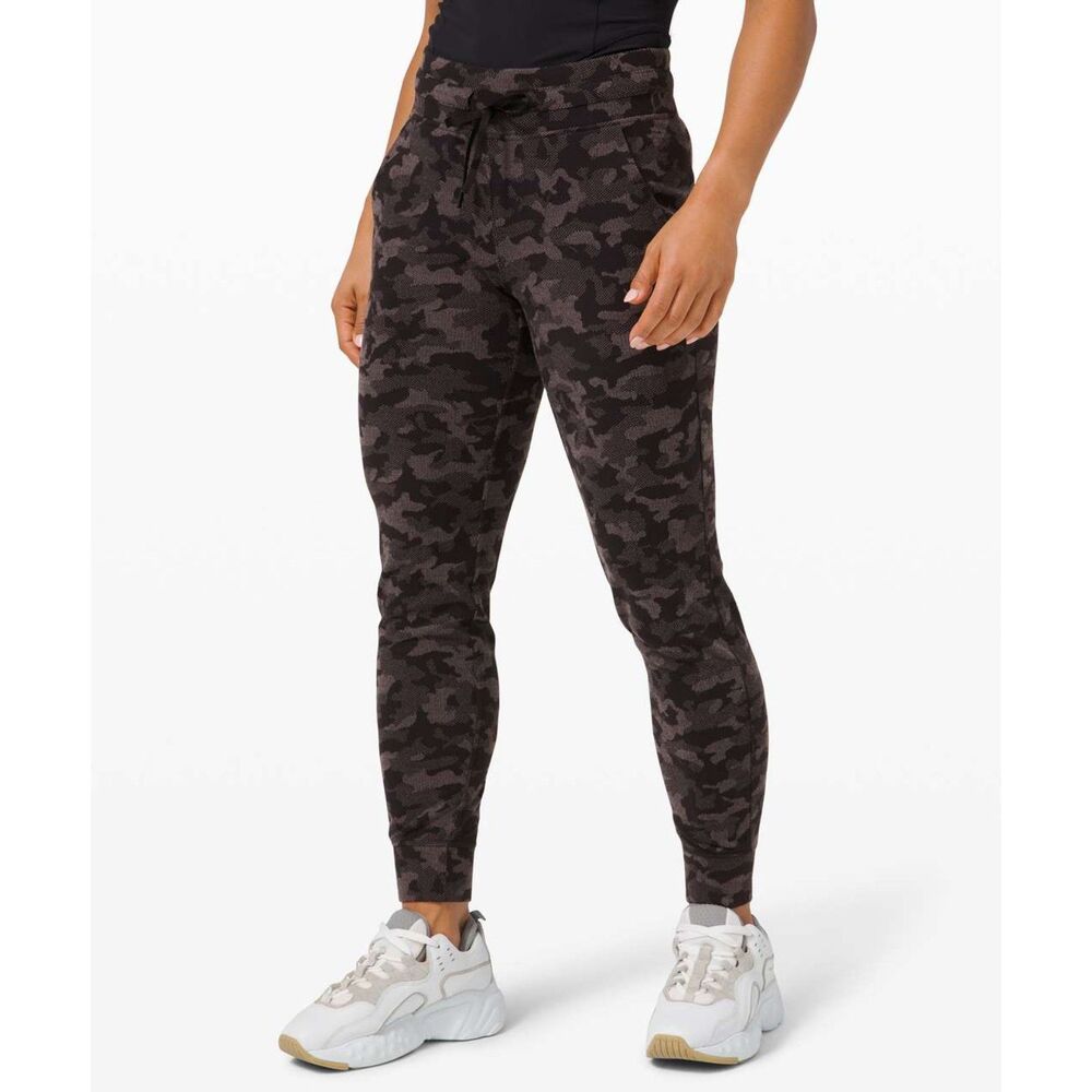 Lululemon Ready to Rulu Jogger Heritage Camo Jacquard Black Lunar Rock Size 4